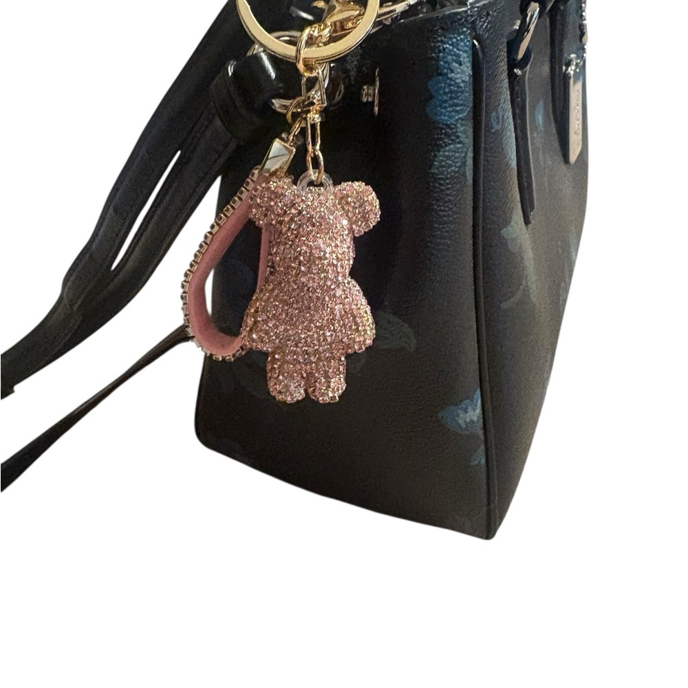 Sparkling Pink Bear Bag Charm - Picture 6 of 6